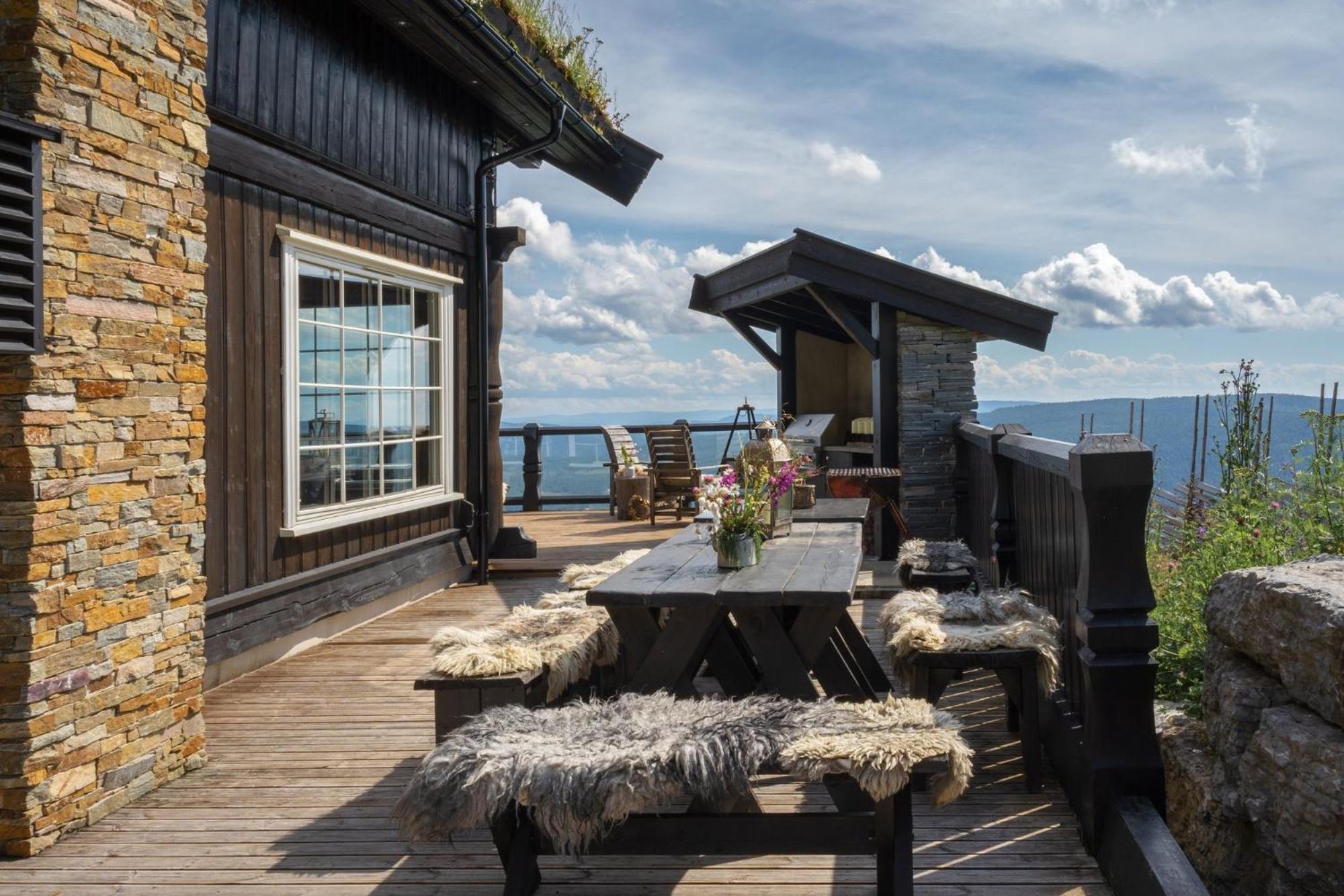 Norefjell - Storhytte Med Jacuzzi Og Fantastisk Beliggenhet Noresund Dış mekan fotoğraf